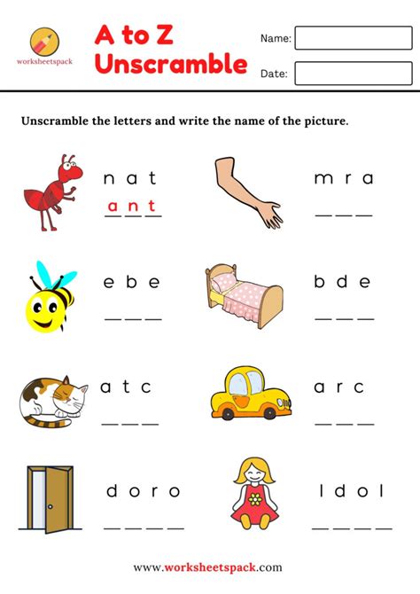 unscramble letters to make words.